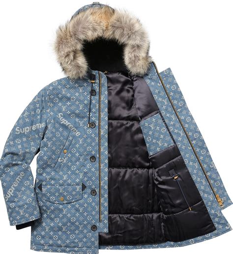 louis vuitton supreme jacket blue|Louis Vuitton supreme foulard.